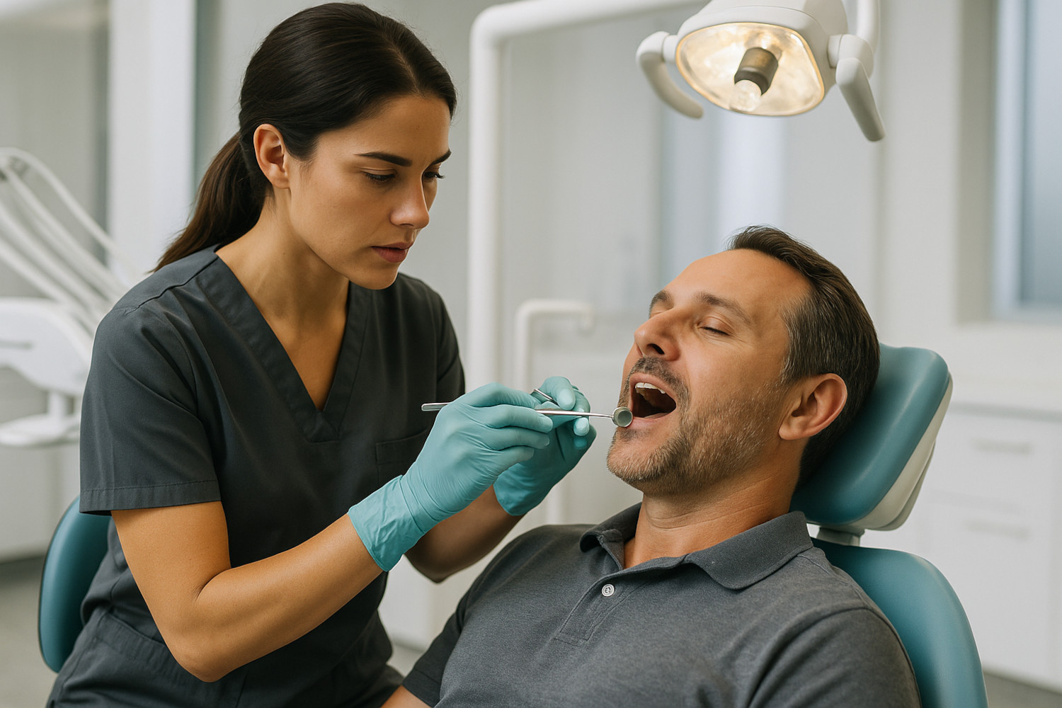 cómo es una revisión dental