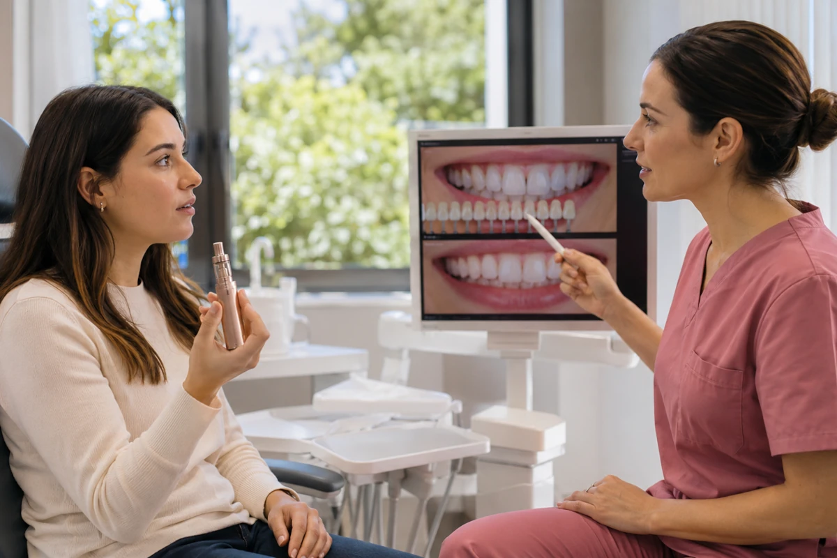 efectos vapear blanqueamiento dental